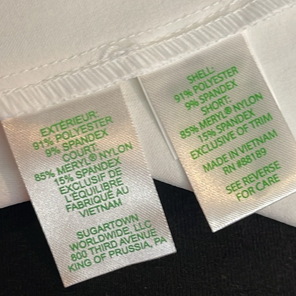 NWT Lilly Pulitzer Luxletics white skort - Picture 9 of 9